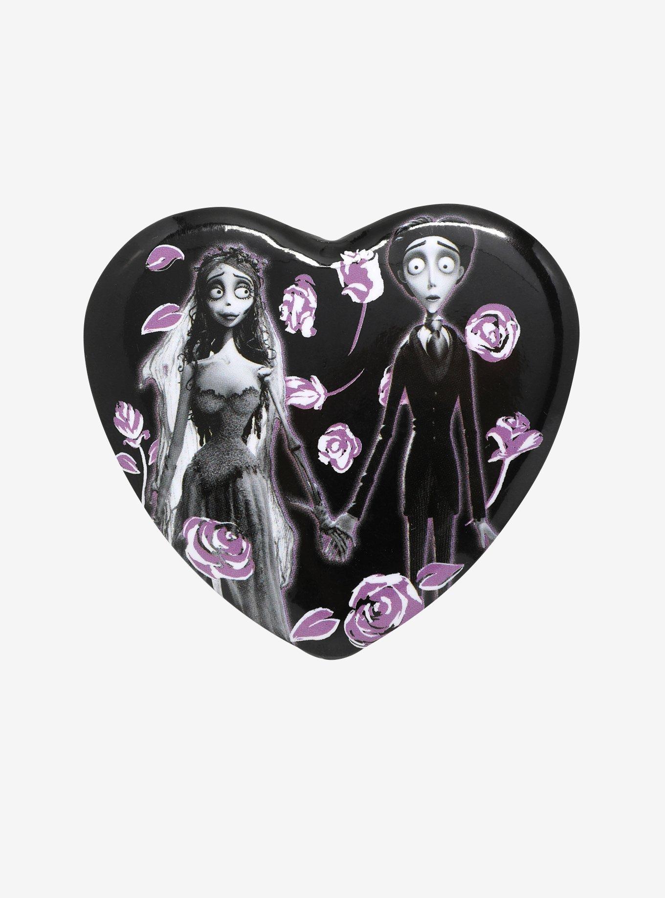 Corpse Bride Duo Heart Button, , hi-res