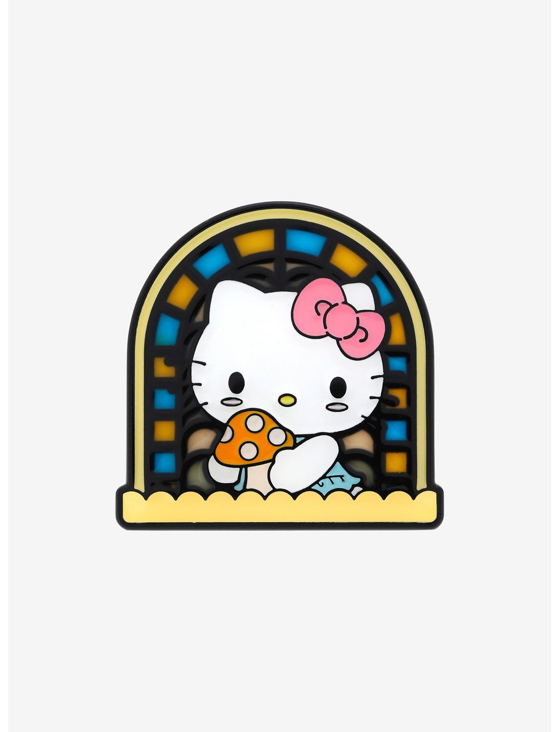 Hello Kitty Mushroom Window Enamel Pin, , hi-res