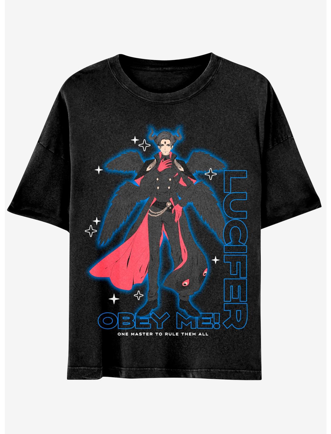 Obey Me! Lucifer Boyfriend Fit Girls T-Shirt, MULTI, hi-res