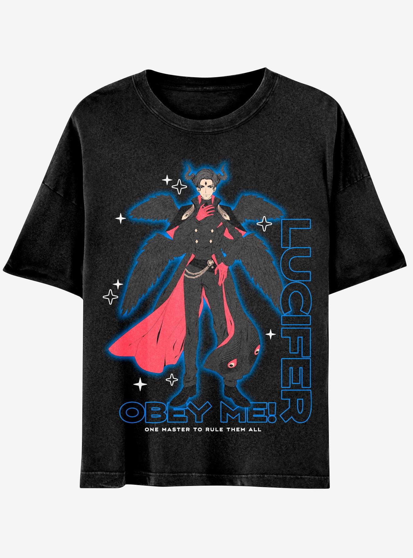 Obey Me! Lucifer Boyfriend Fit Girls T-Shirt, MULTI, hi-res