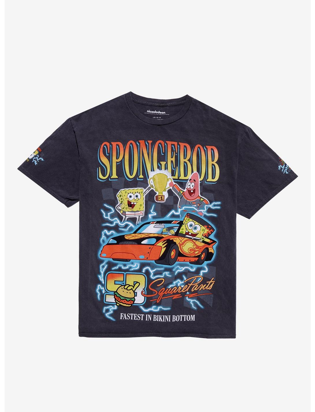 SpongeBob SquarePants Racing Team Boyfriend Fit Girls T-Shirt, MULTI, hi-res