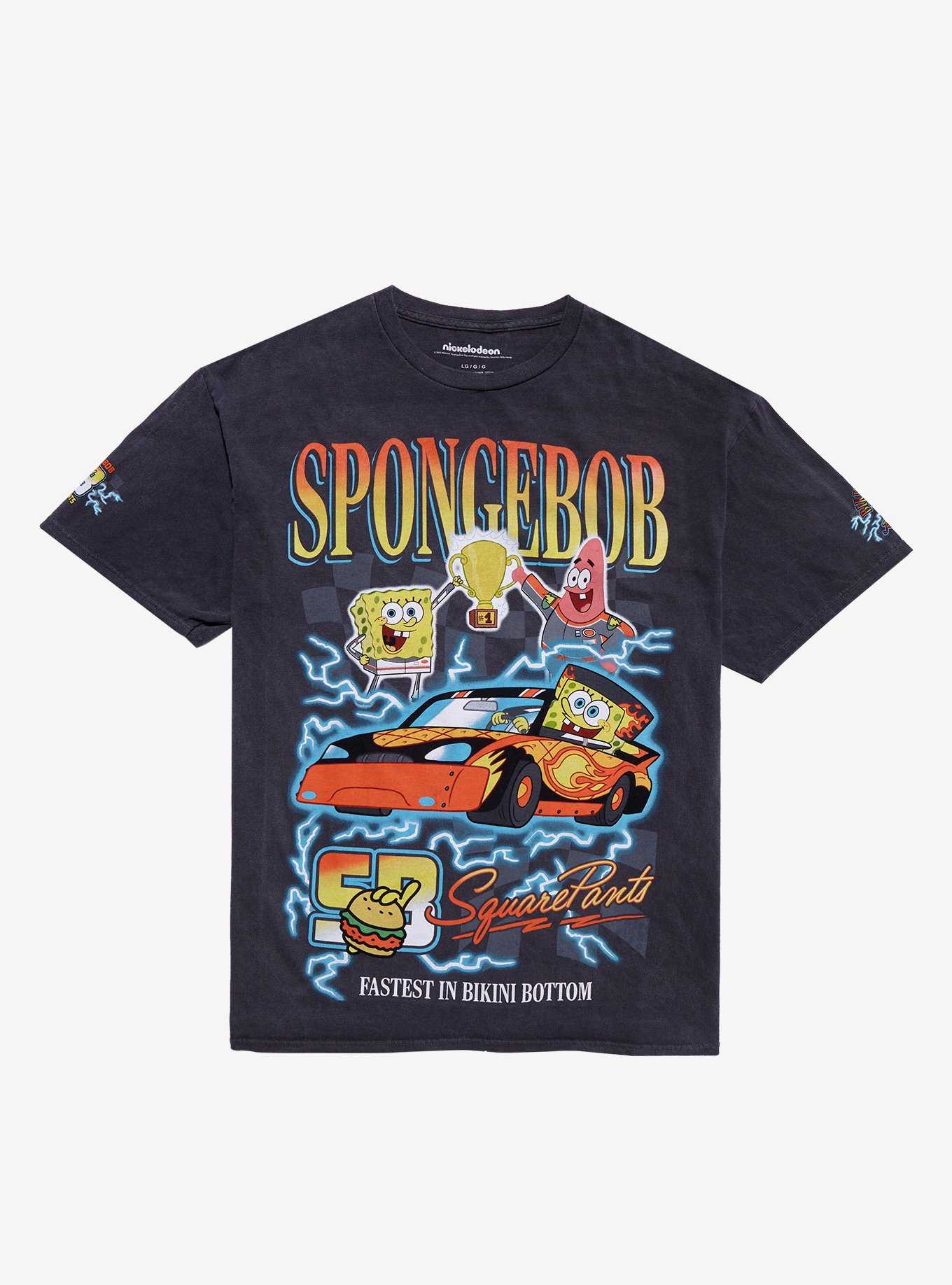 SpongeBob SquarePants Racing Team Boyfriend Fit Girls T-Shirt, , hi-res