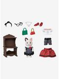 Calico Critters Fashion Play Set Town Girl Series Tuxedo Cat Figure Set, , hi-res