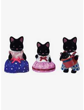 Calico Critters Midnight Cat Family Figure Set, , hi-res
