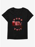 Nyan Cat Purr Evil Womens T-Shirt Plus Size, BLACK, hi-res