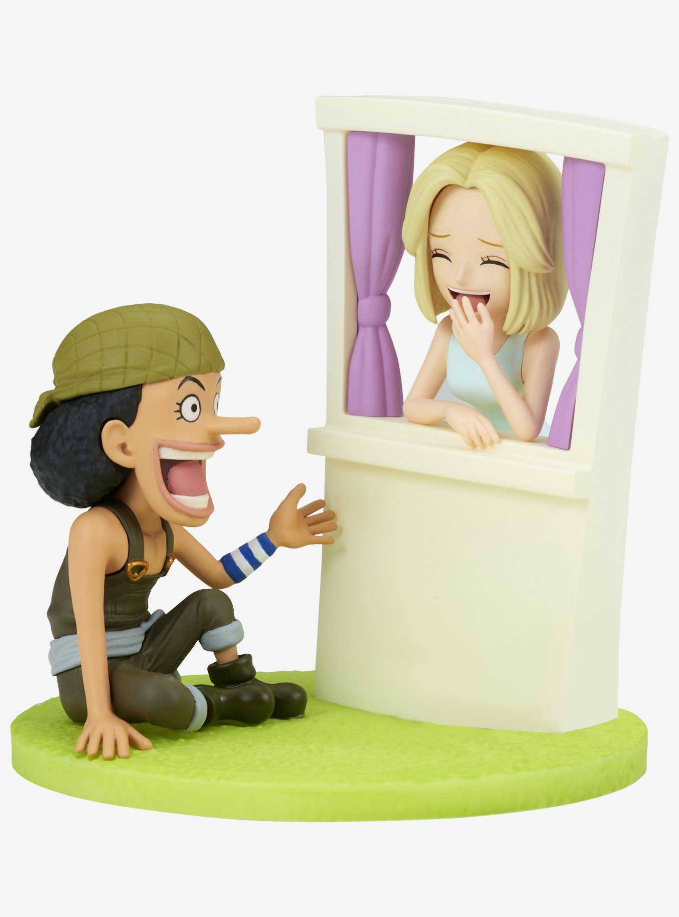 Banpresto One Piece World Collectible Figure Log Stories Usopp & Kaya Figure, , hi-res