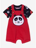 Dreamworks Kung Fu Panda Po Infant Overall Set — BoxLunch Exclusive, RED, hi-res