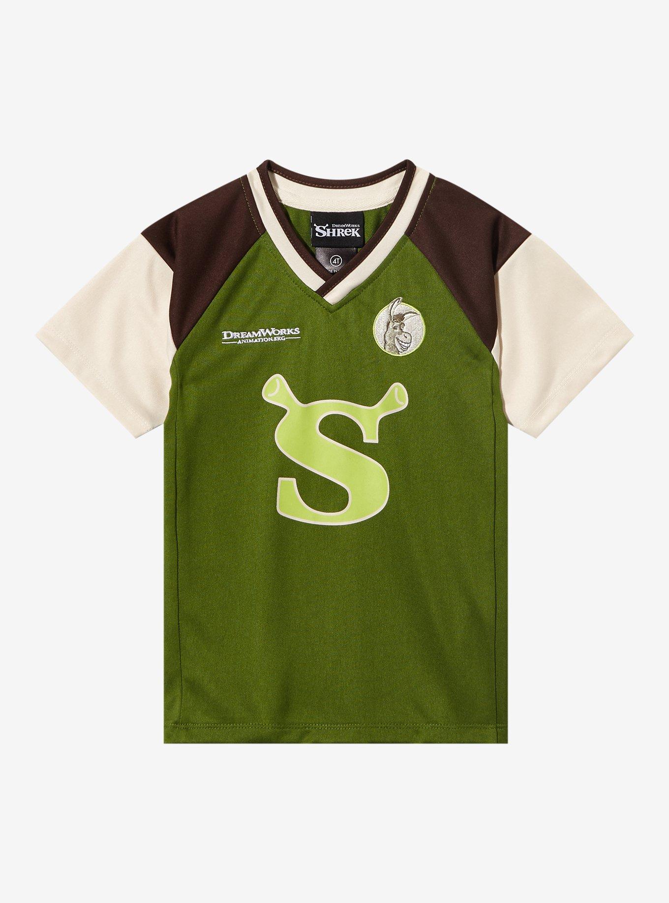 Dreamworks Shrek Toddler Soccer Jersey - BoxLunch Exclusive, GREEN  OLIVE, hi-res