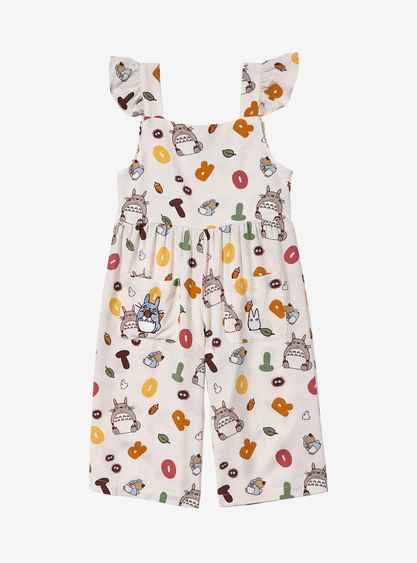 Studio Ghibli My Neighbor Totoro Letter Ruffled Toddler Romper — BoxLunch Exclusive