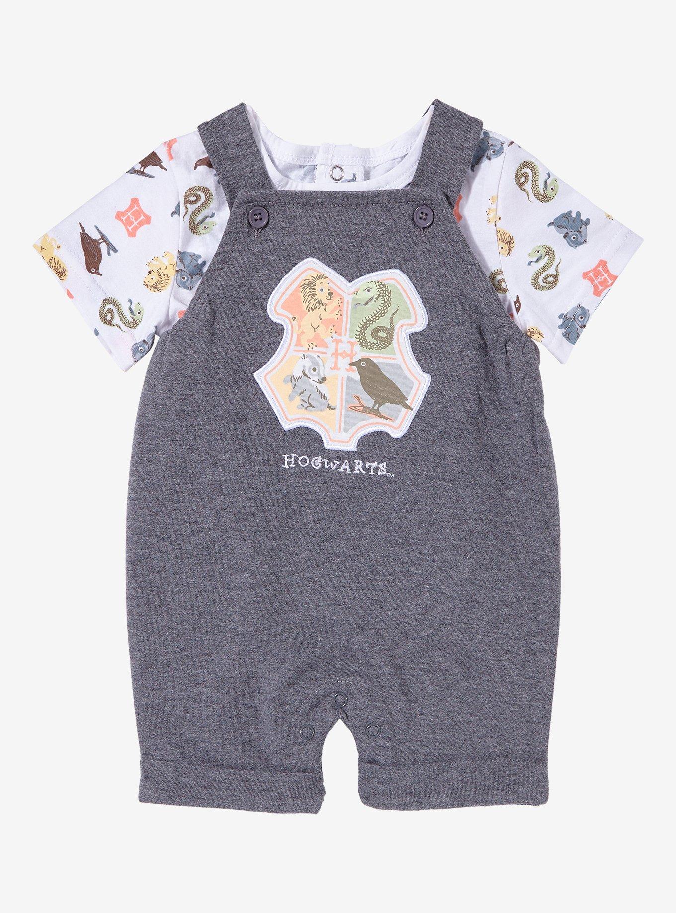 Harry Potter Hogwarts House Crest Infant Overalls — BoxLunch Exclusive