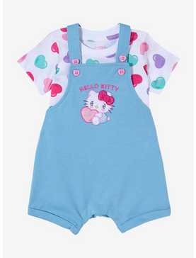 Sanrio Hello Kitty Emo Kyun Heart Infant Overall Set - BoxLunch Exclusive, , hi-res