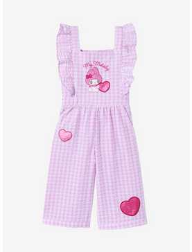 Sanrio My Melody Emo Kyun Gingham Toddler Ruffle Romper - BoxLunch Exclusive, , hi-res