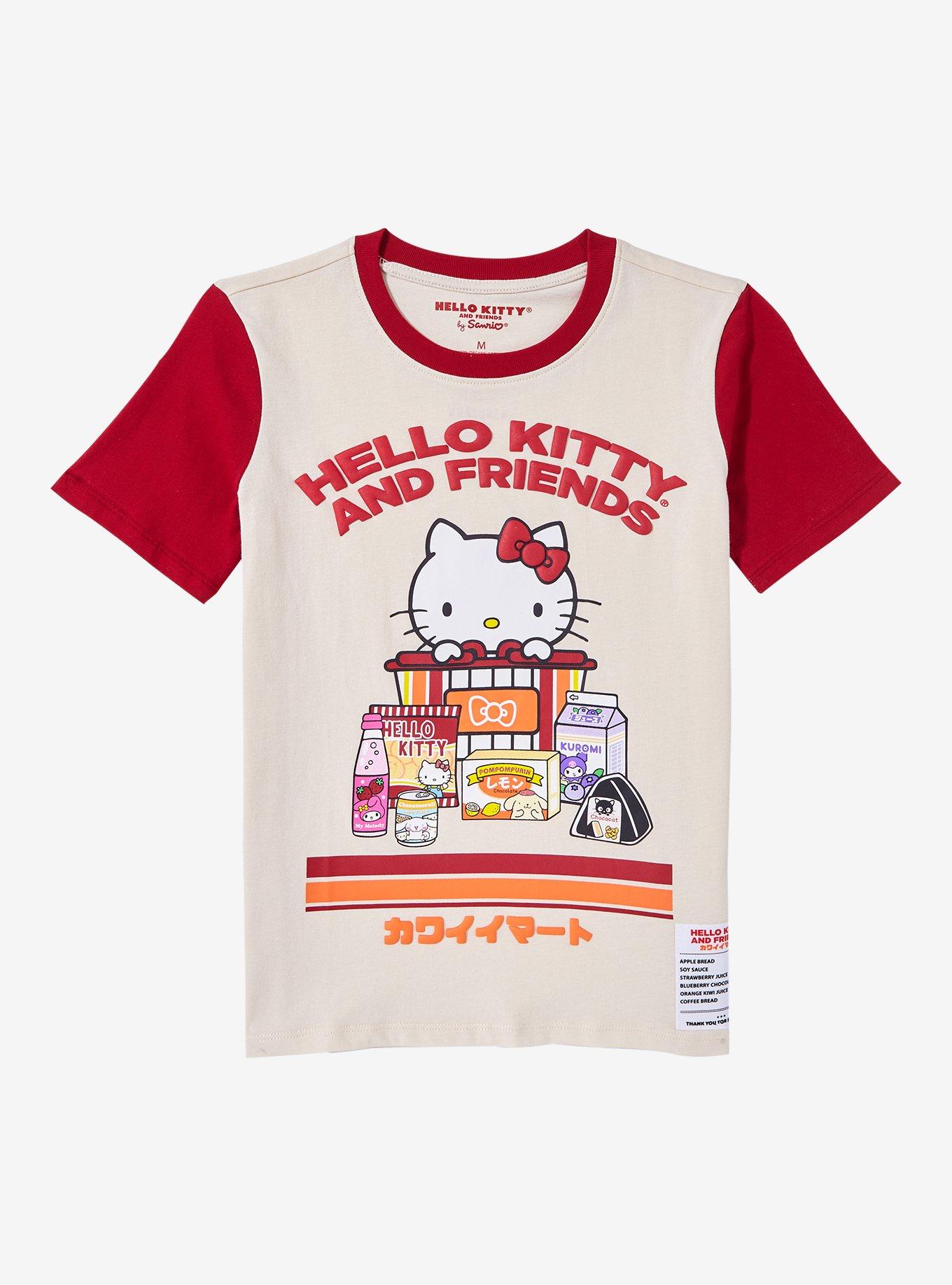 Sanrio Hello Kitty and Friends Kawaii Mart Youth T-Shirt — BoxLunch Exclusive, NATURAL, hi-res