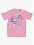 Pokemon Slowpoke Flowers Boyfriend Fit Girls T-Shirt, MULTI, hi-res