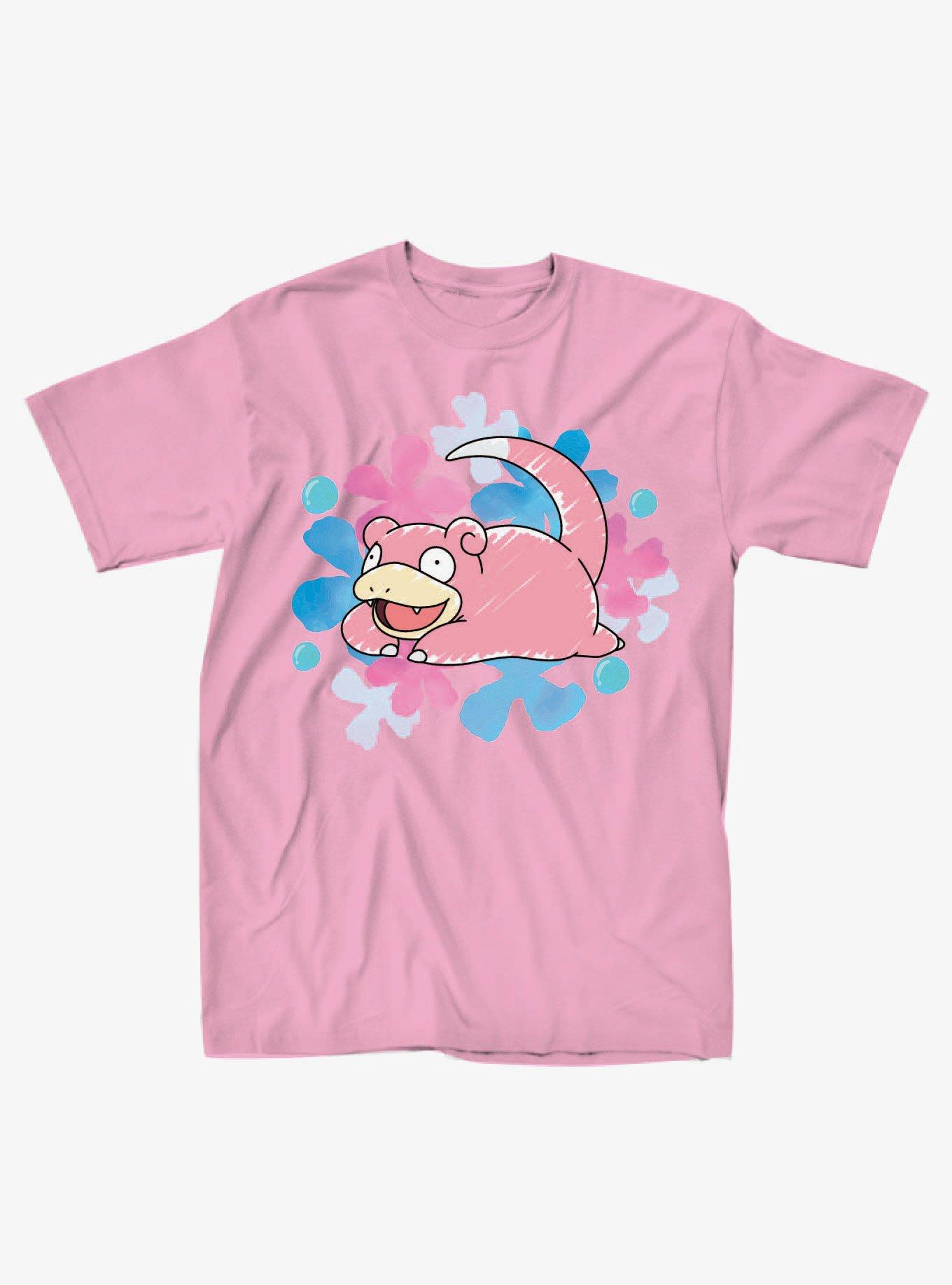 Pokemon Slowpoke Flowers Boyfriend Fit Girls T-Shirt | Hot Topic