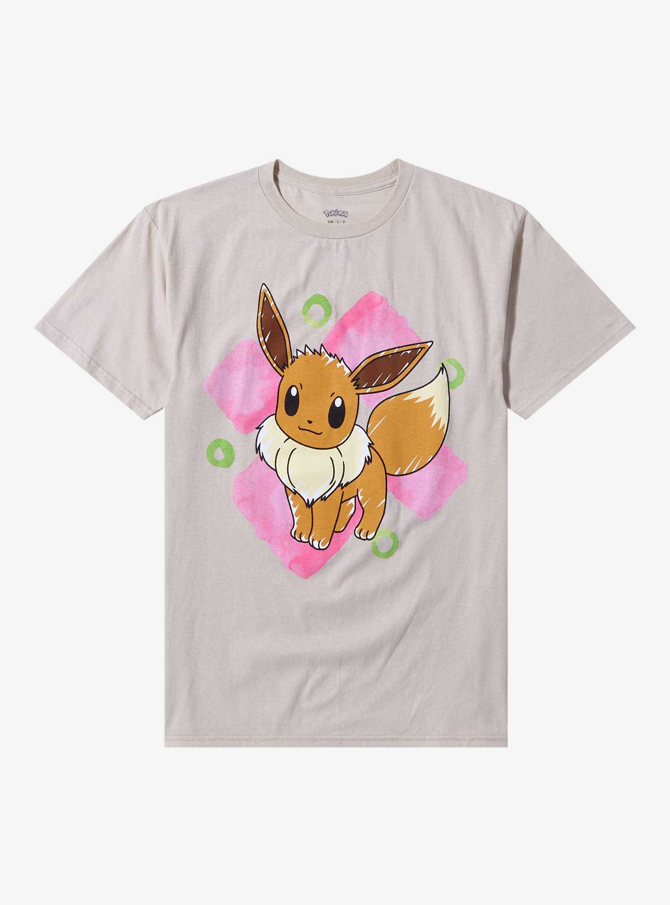 Pokemon Eevee Flowers Boyfriend Fit Girls T-Shirt, , hi-res