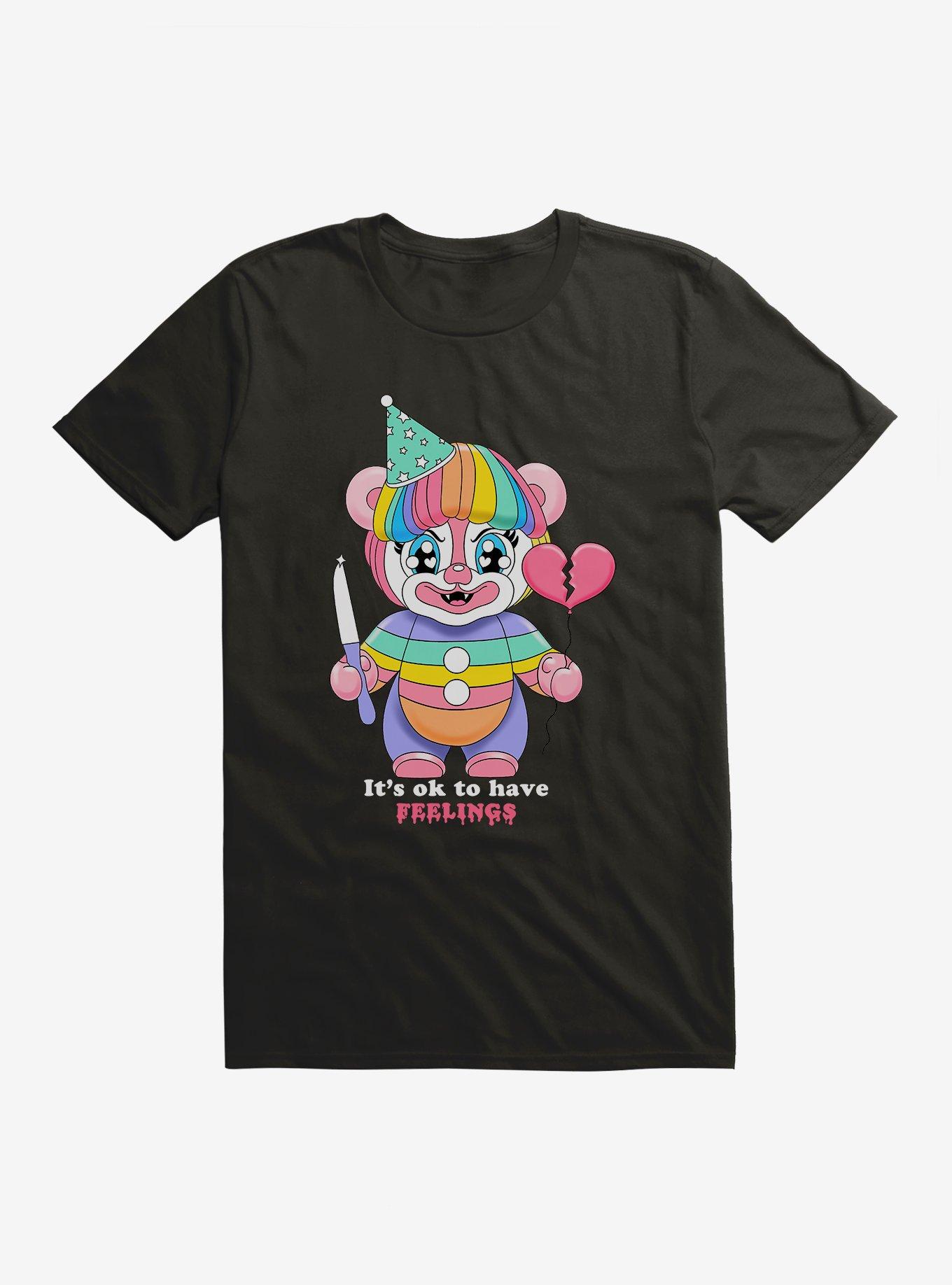 Hot Topic Clown It's Ok To Have Feelings T-Shirt, , hi-res
