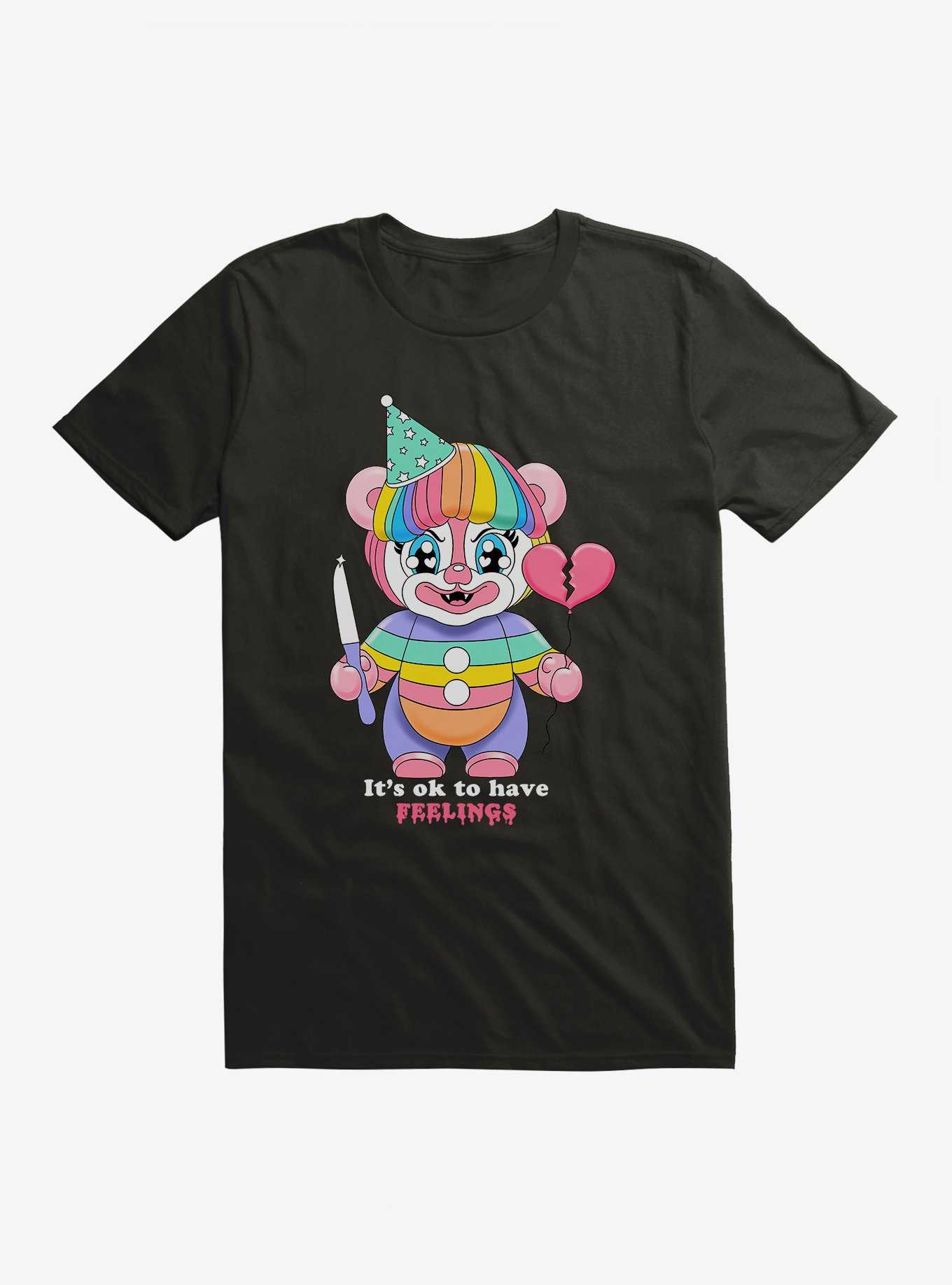 Hot Topic Clown It's Ok To Have Feelings T-Shirt, , hi-res
