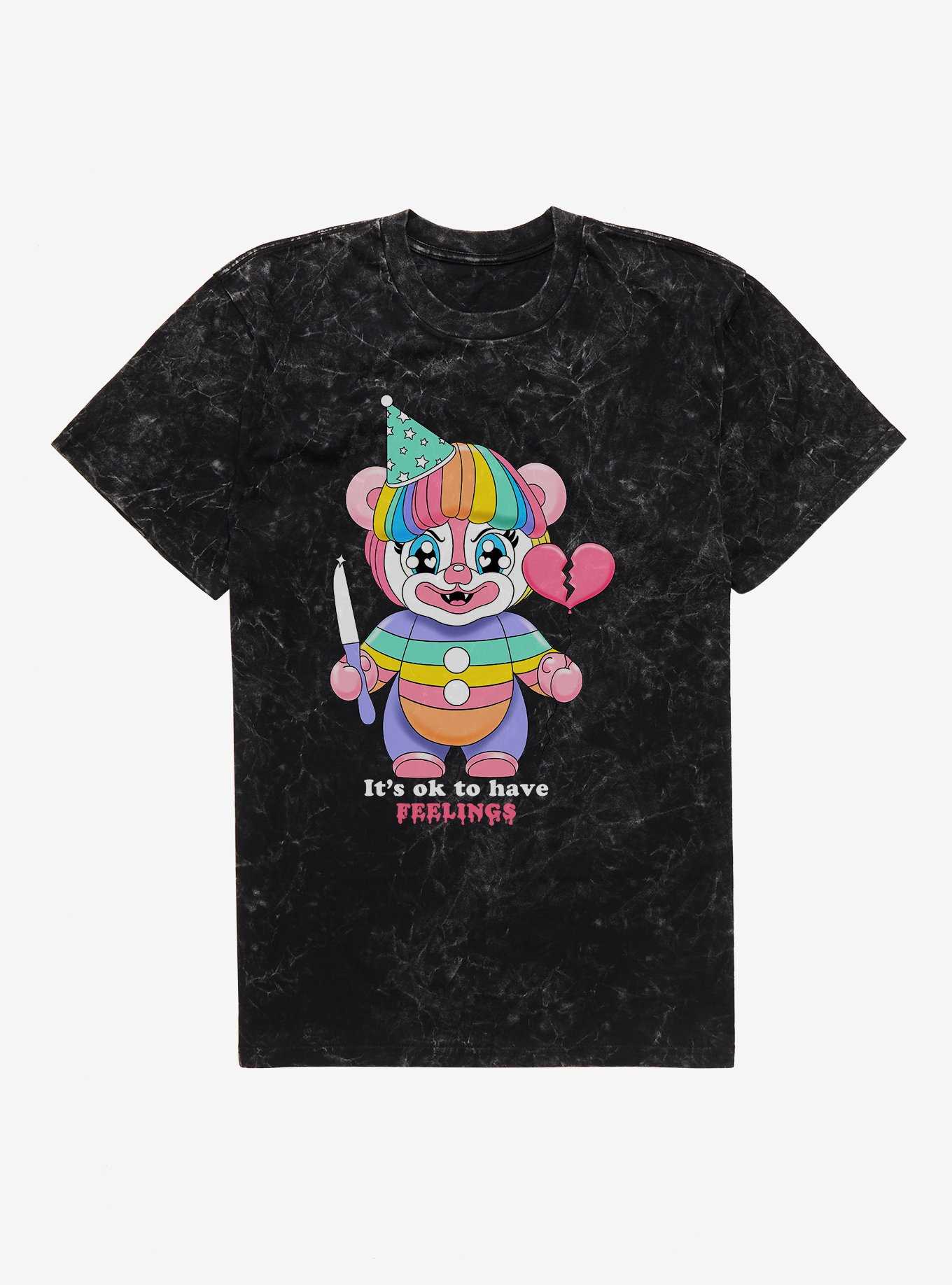 Hot Topic Clown It's Ok To Have Feelings T-Shirt, , hi-res