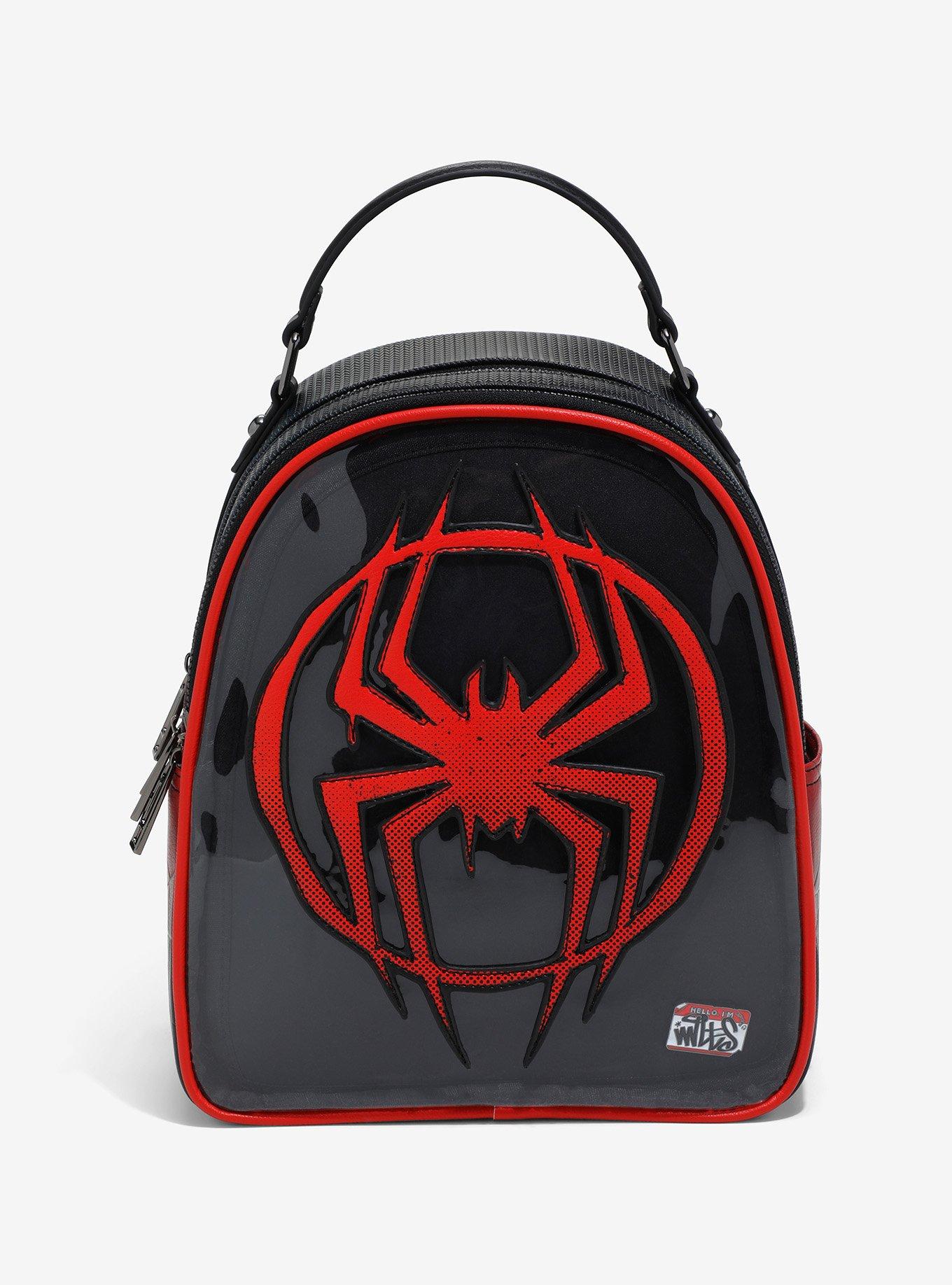 Loungefly Marvel Spider-Man Quilted Mask Mini Backpack - BoxLunch Exclusive Loungefly Marvel Spider-Man Icons Patches Mini Backpack  main image 2