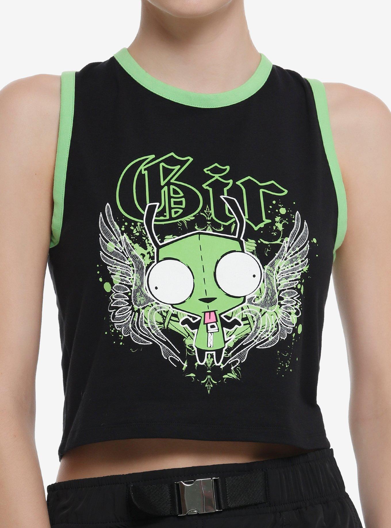 Invader Zim GIR Wings Girls Crop Tank Top