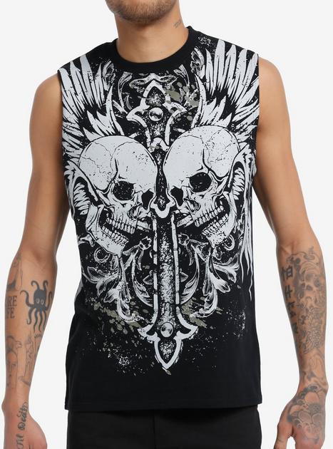 LGB skull cross tank top スカル クロス y2k 00s Skull Crossbones