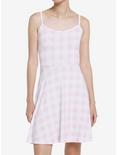 Pastel Pink Gingham Mini Dress, MULTI, hi-res