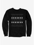 Hot Topic Ugly Christmas Ghost Spider Bat Cat Sweatshirt, BLACK, hi-res