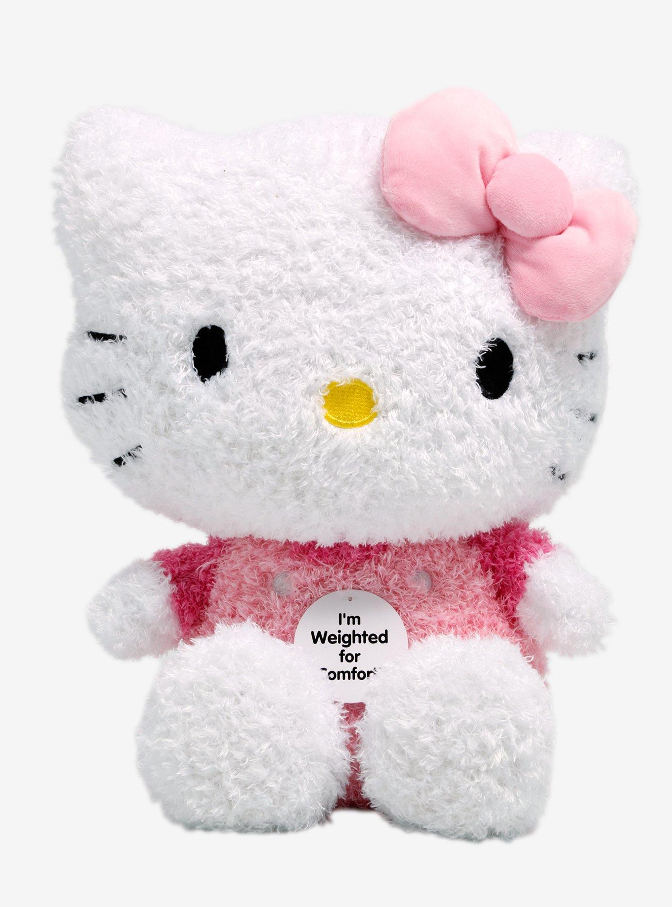 Hello Kitty Fuzzy Weighted Plush