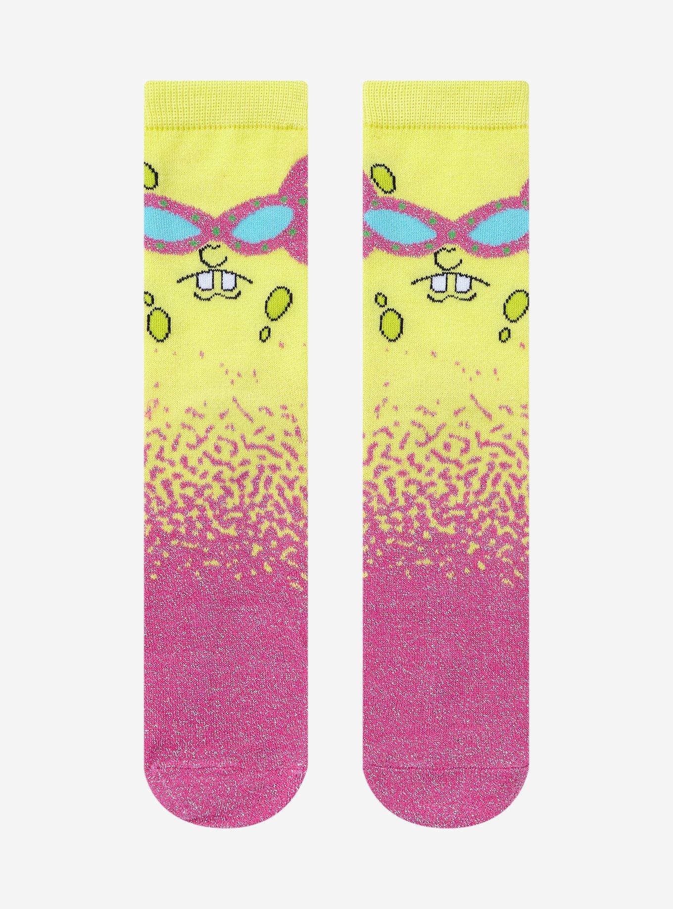 SpongeBob SquarePants Disguise Glitter Crew Socks, , hi-res