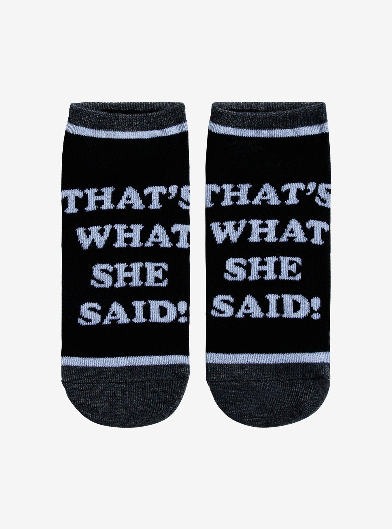 The Office That's What She Said No-Show Socks, , hi-res