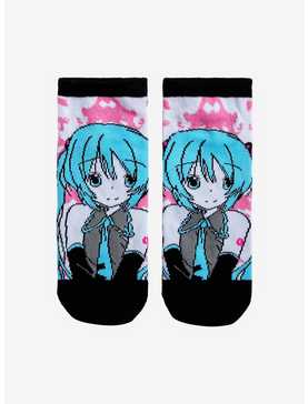 Hatsune Miku Tie-Dye No-Show Socks, , hi-res