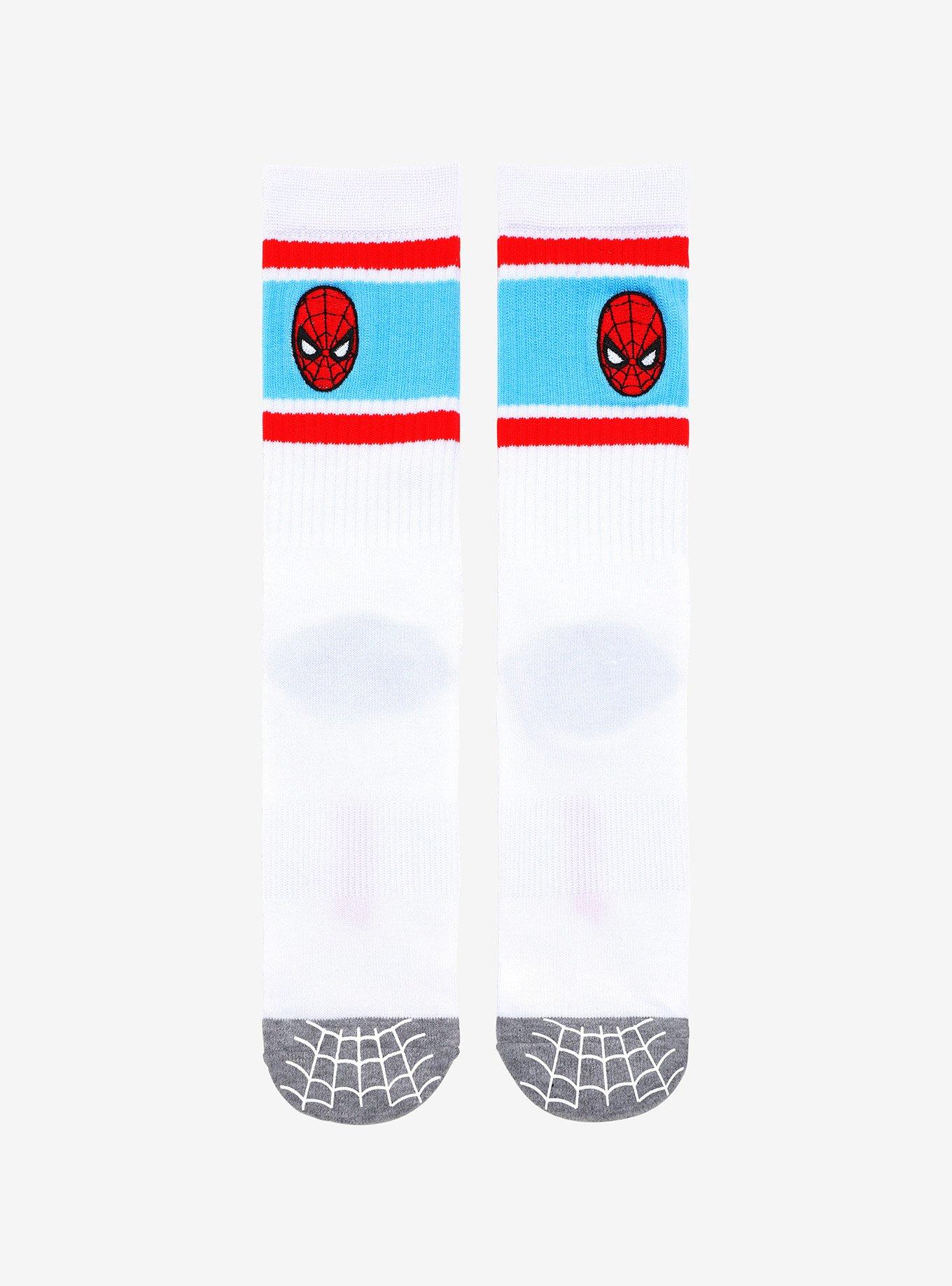 Marvel Spider-Man Mask Crew Socks, , hi-res