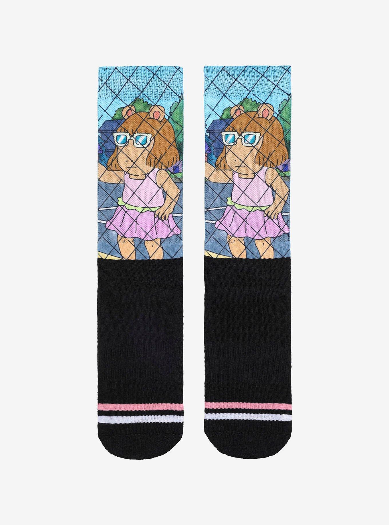 Arthur D.W. Fence Meme Crew Socks, , hi-res