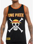 One Piece Straw Hat Crew Varsity Tank Top, BLACK, hi-res