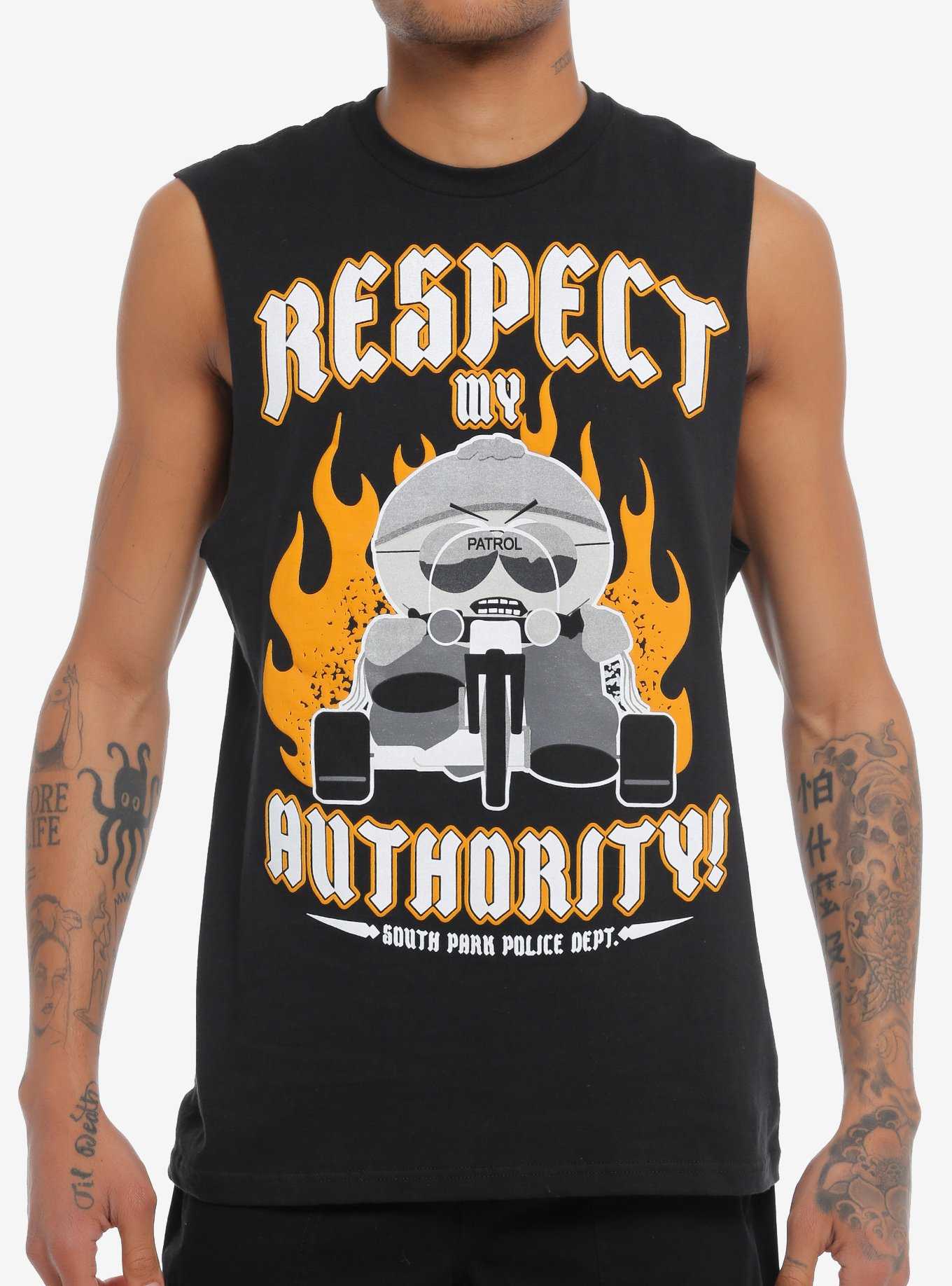 South Park Respect My Authority Muscle Tank Top, , hi-res