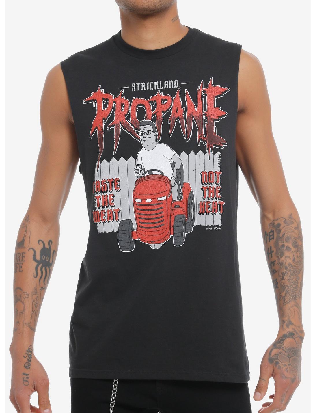 King Of The Hill Propane Muscle Tank Top, BLACK, hi-res