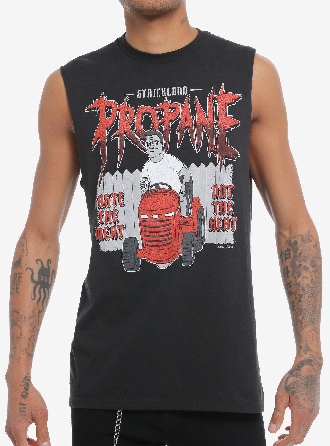 King Of The Hill Propane Muscle Tank Top, BLACK, hi-res