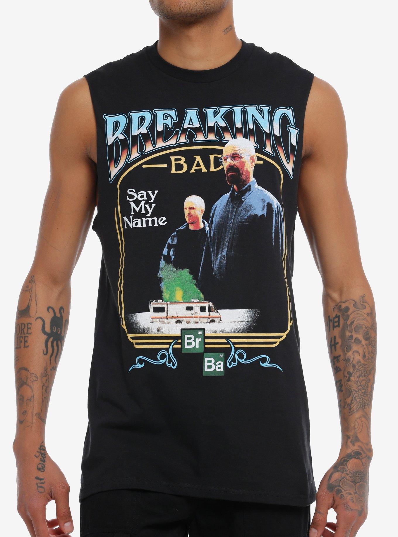 Breaking Bad Say My Name Muscle Tank Top, BLACK, hi-res