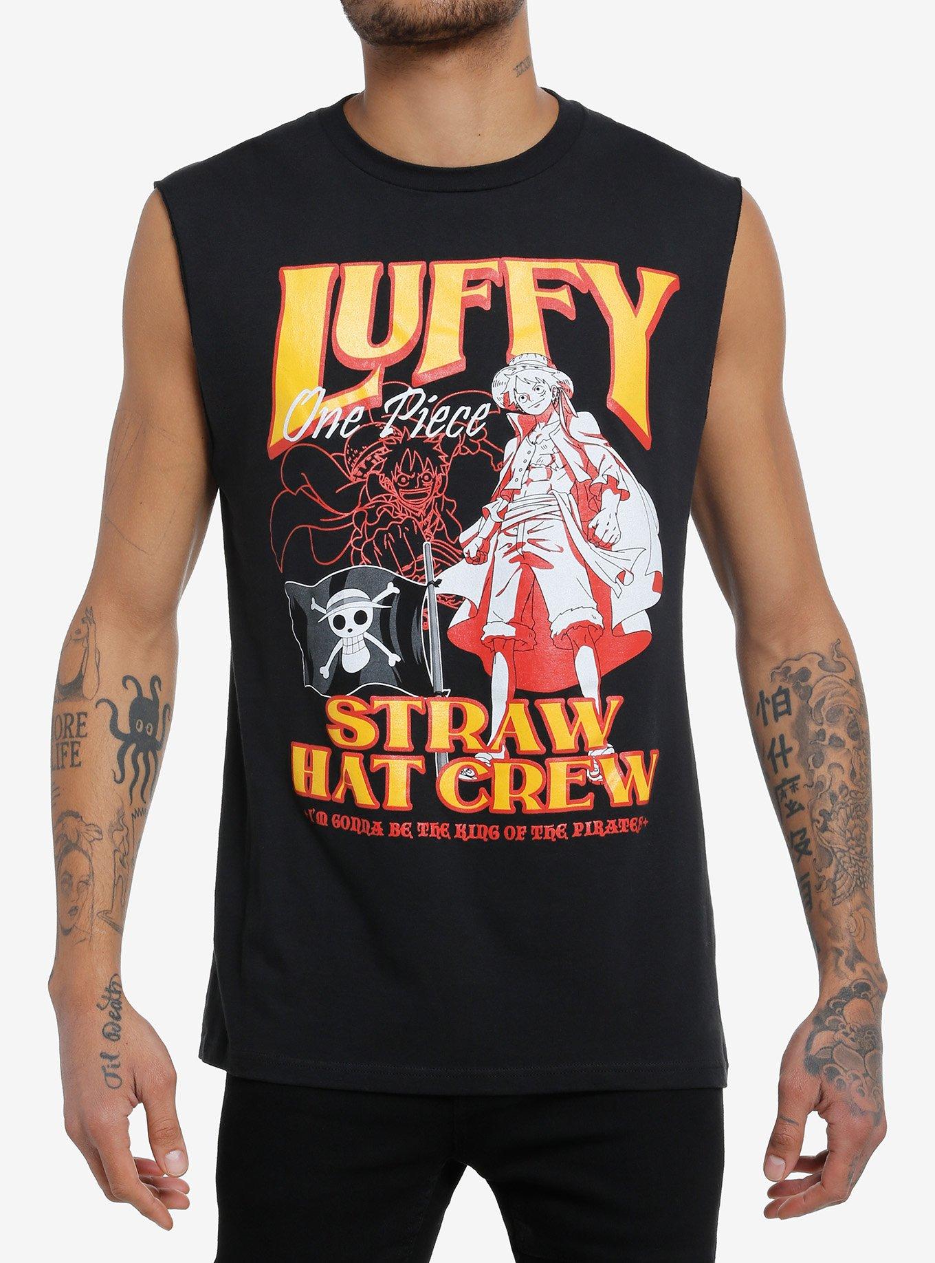 One Piece Luffy Captain Muscle Tank Top, , hi-res