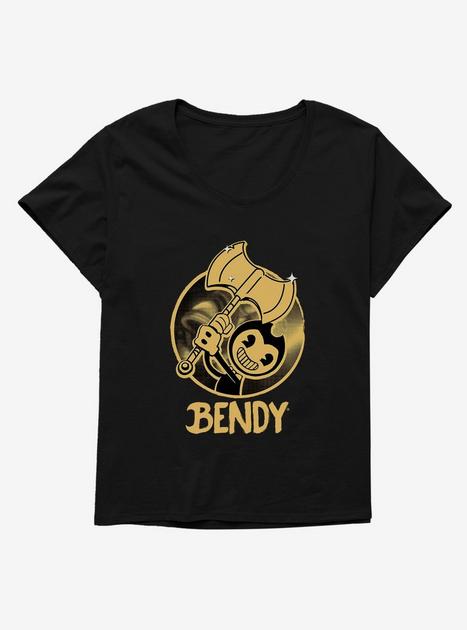 Bendy And The Ink Machine Axe Bendy Smile Girls T-Shirt Plus Size | Hot ...