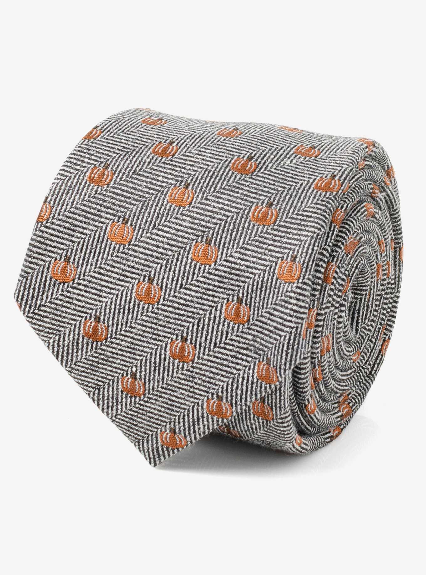 Pumpkin Herringbone Tie, , hi-res
