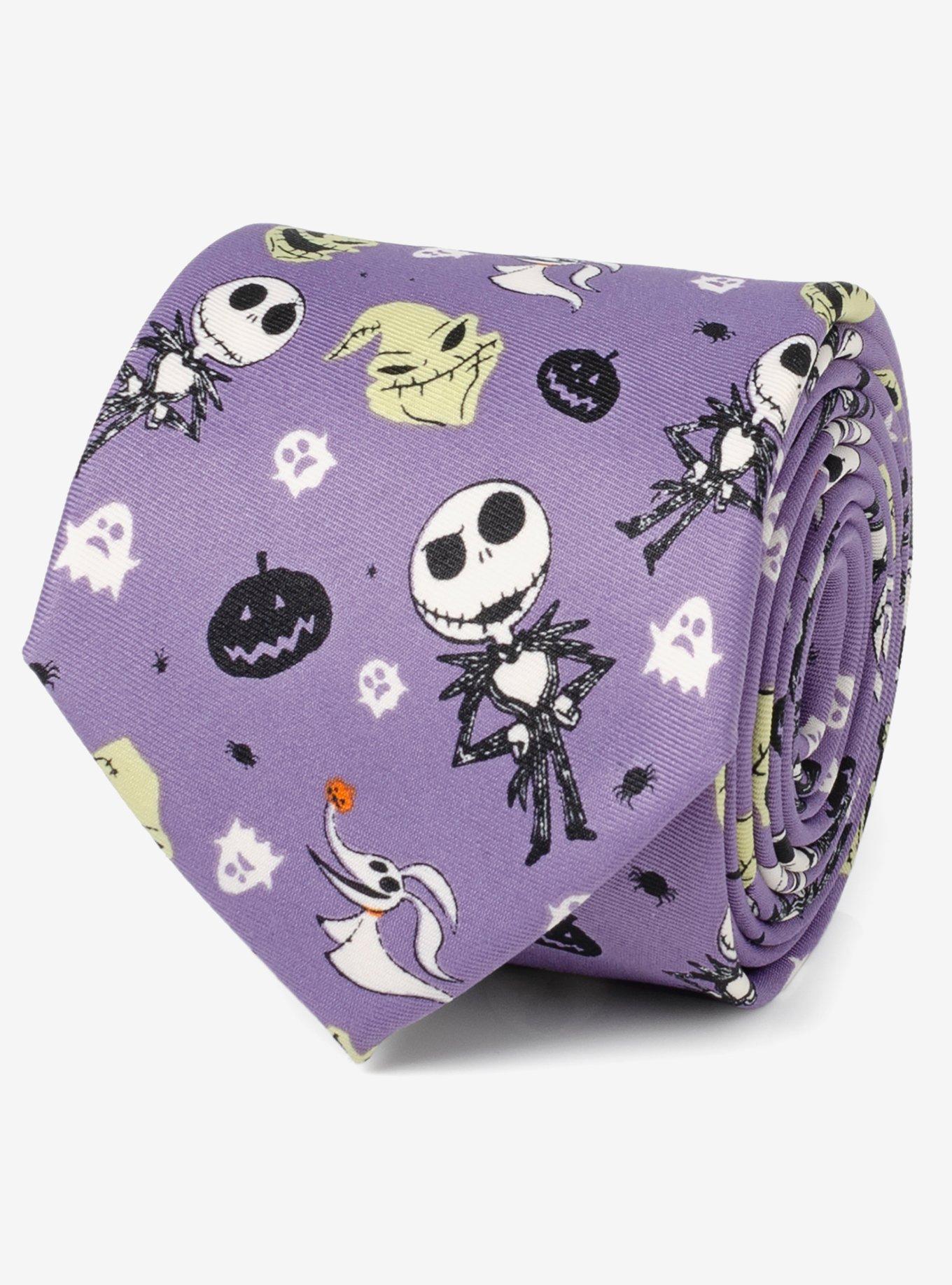 Disney Nightmare Before Christmas Purple Tie, , hi-res