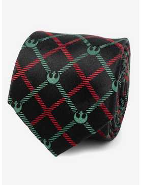Star Wars Rebel Red Green Plaid Tie, , hi-res