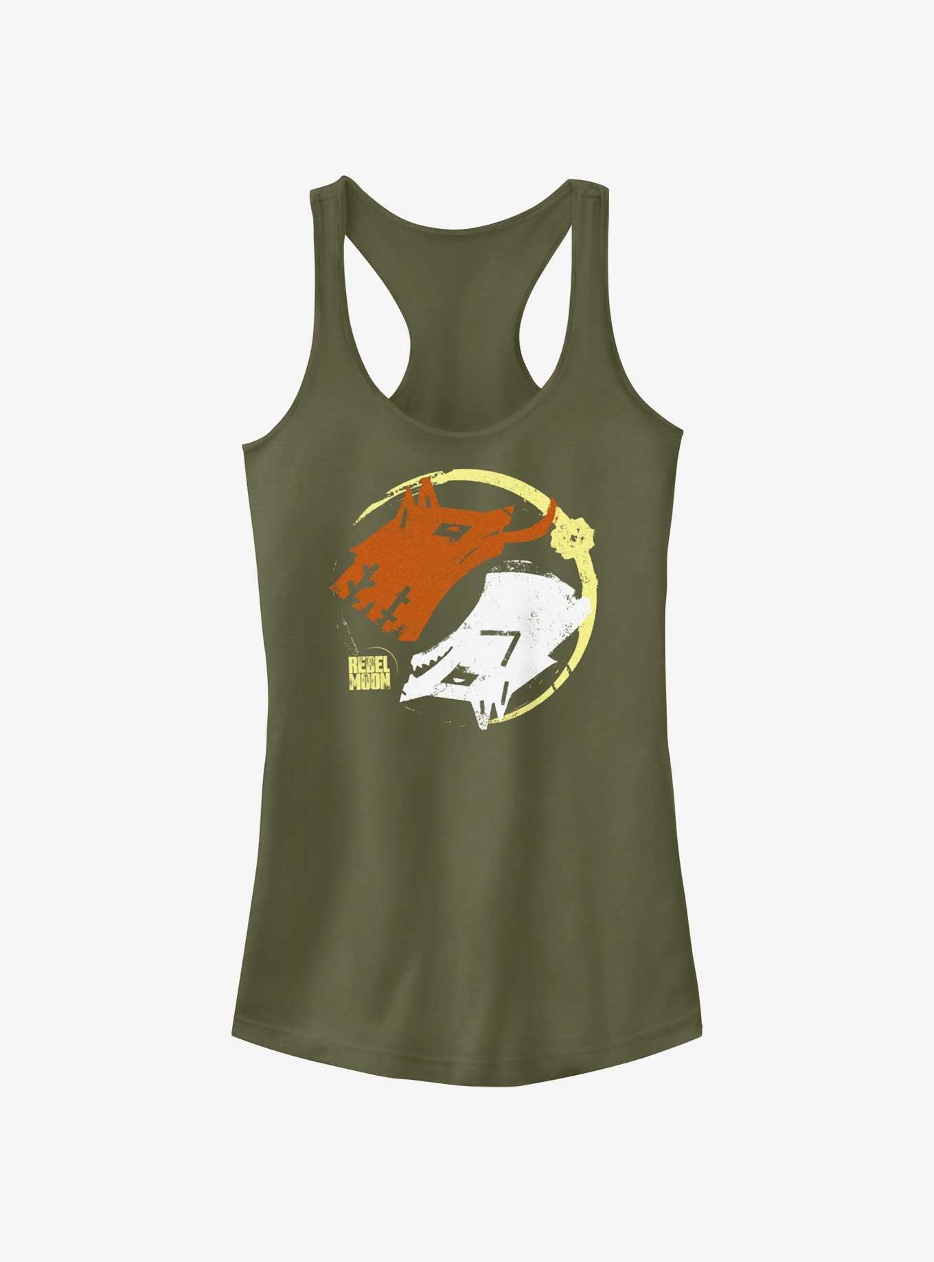 Rebel Moon Dual Wolves Girls Tank, , hi-res