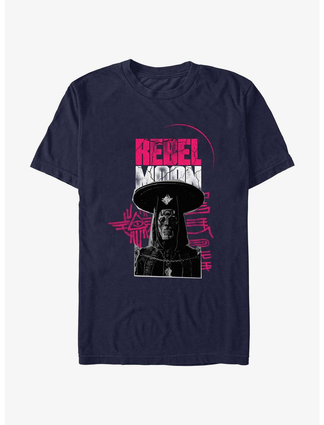 Rebel Moon Logo Priest T-Shirt, NAVY, hi-res