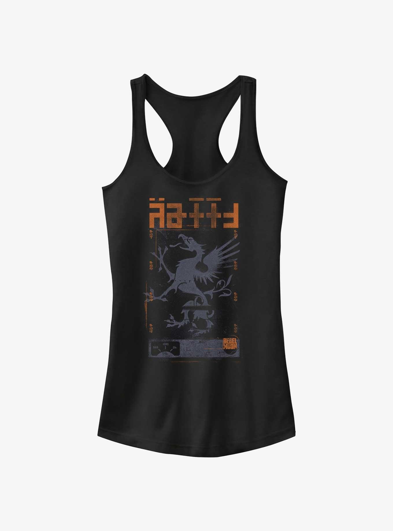 Rebel Moon Griffin Crest Girls Tank, BLACK, hi-res