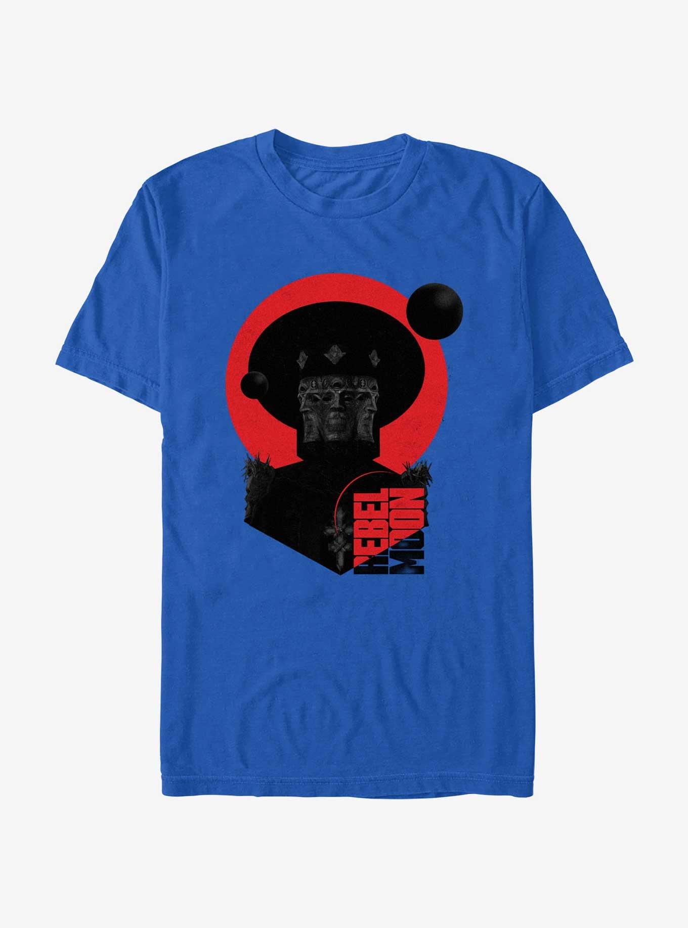 Rebel Moon Priest Faces T-Shirt, ROYAL, hi-res