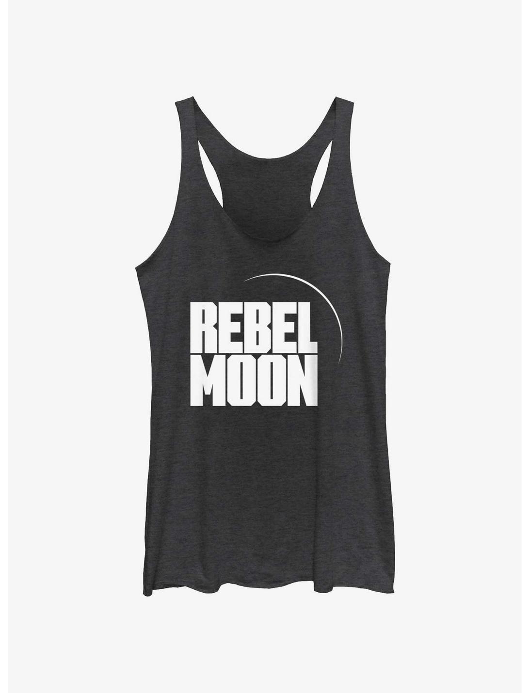 Rebel Moon Logo Girls Tank, BLK HTR, hi-res