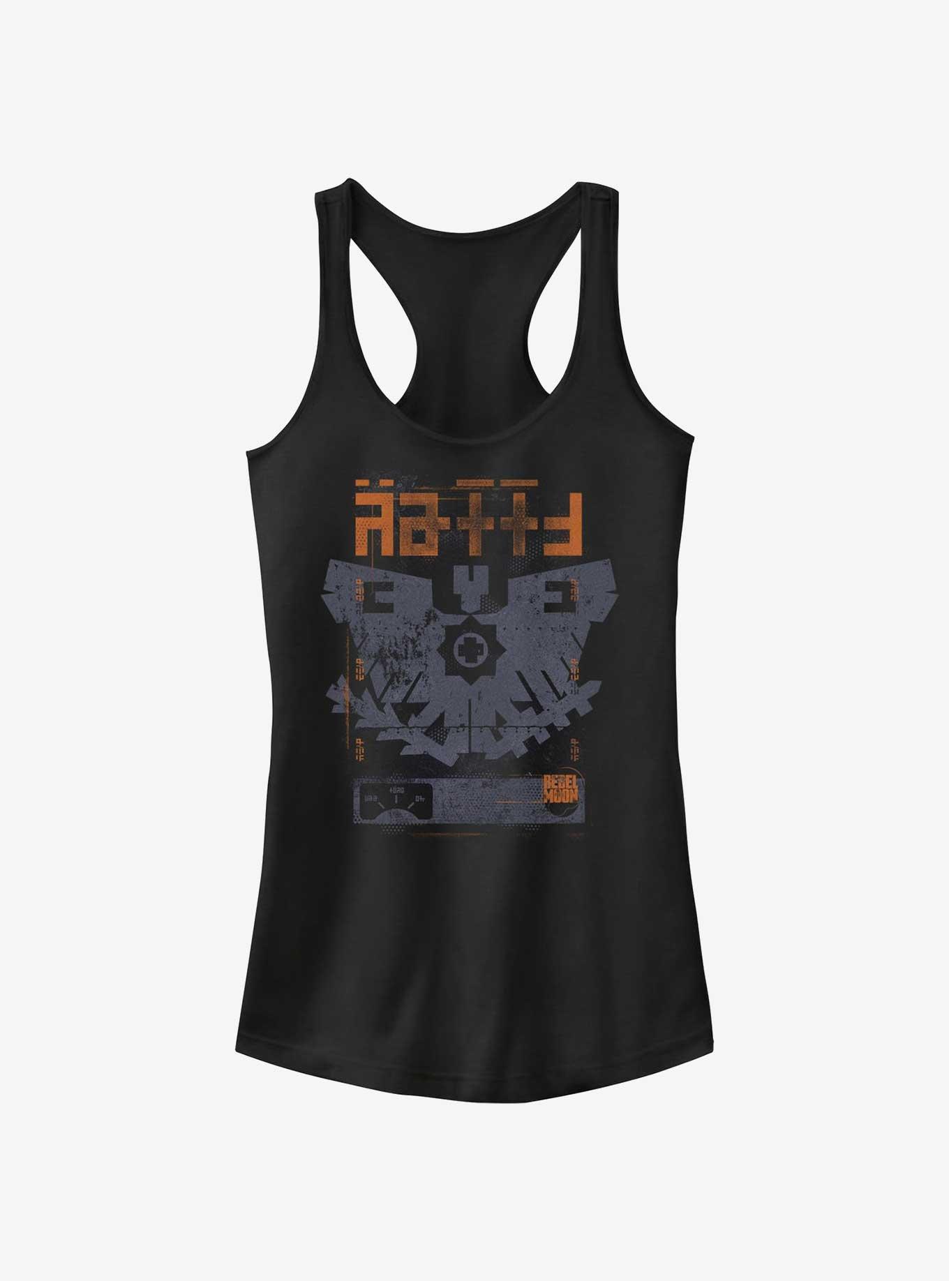 Rebel Moon Eagle Crest Girls Tank, BLACK, hi-res